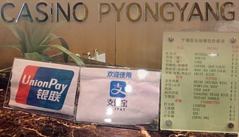 Alipay, UnionPay in North Korean casino