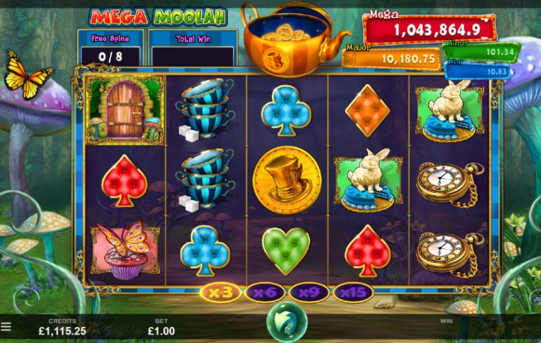  Absolootly Mad: Mega Moolah, Microgaming,