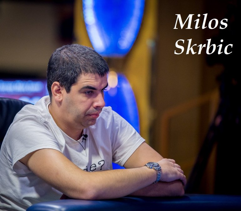 Милош Скрбич на основном событии WSOPE2018