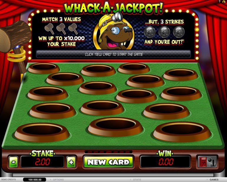 Microgaming игра Whack-A-Jackpot