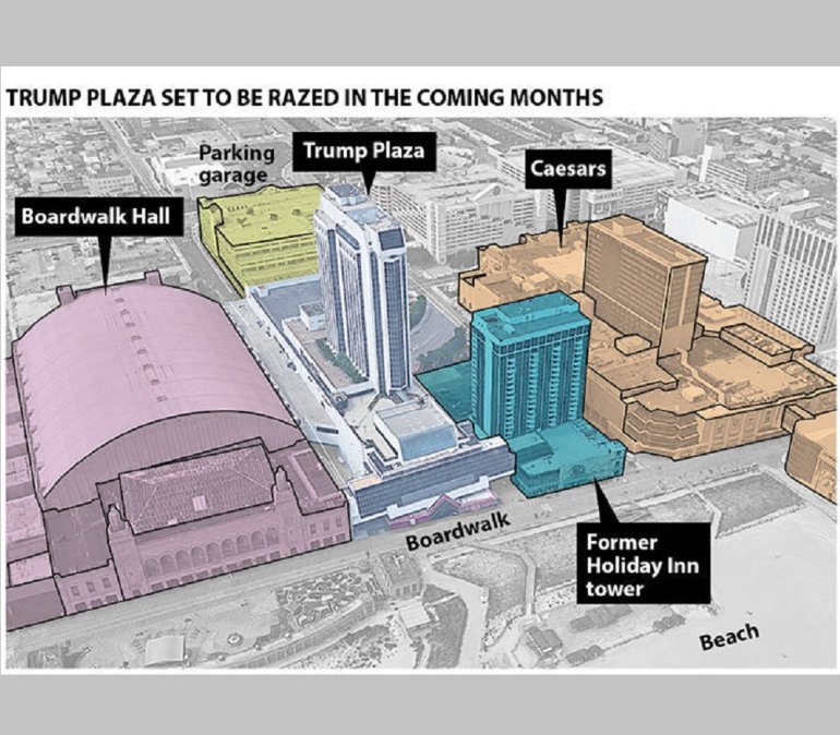План сноса Trump Plaza Hotel and Casino
