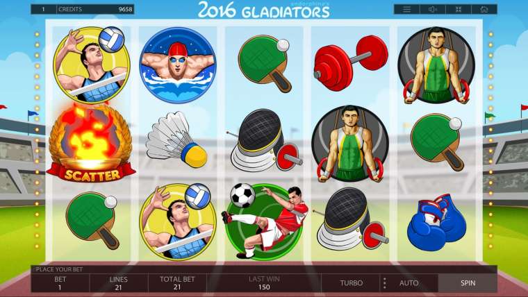 Онлайн слот 2016 Gladiators играть