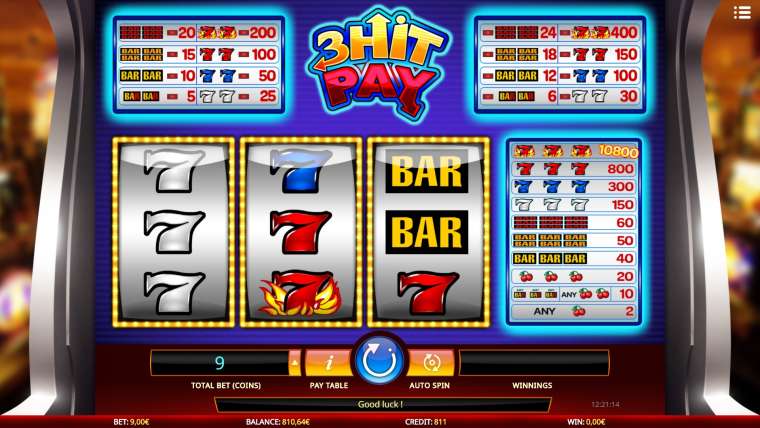 Видео покер 3 Hit Pay демо-игра