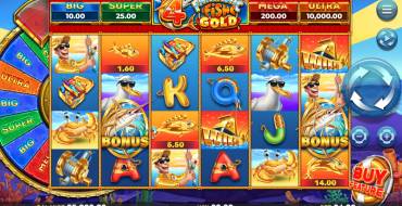 4 Fantastic Fish Gold: Игровой автомат