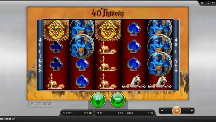 Видео покер 40 Thieves демо-игра