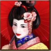 Символ Гейша на красном фоне в Geisha