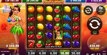 5x6 Fruity Shots: Игровой автомат