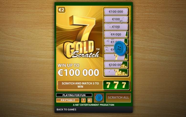 Видео покер 7 Gold Scratch демо-игра