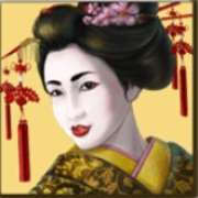 Символ Гейша на желтом фоне в Geisha