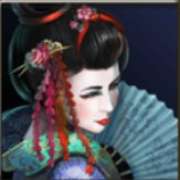 Символ Гейша на синем фоне в Geisha