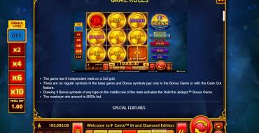 9 Coins Grand Diamond Edition: Правила