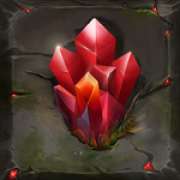 Символ Красные кристаллы в Mega Masks