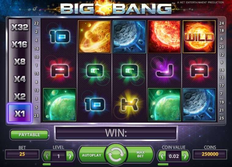 Видео покер Big Bang демо-игра