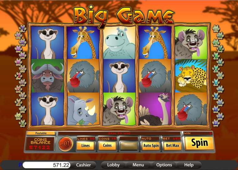 Видео покер Big Game демо-игра