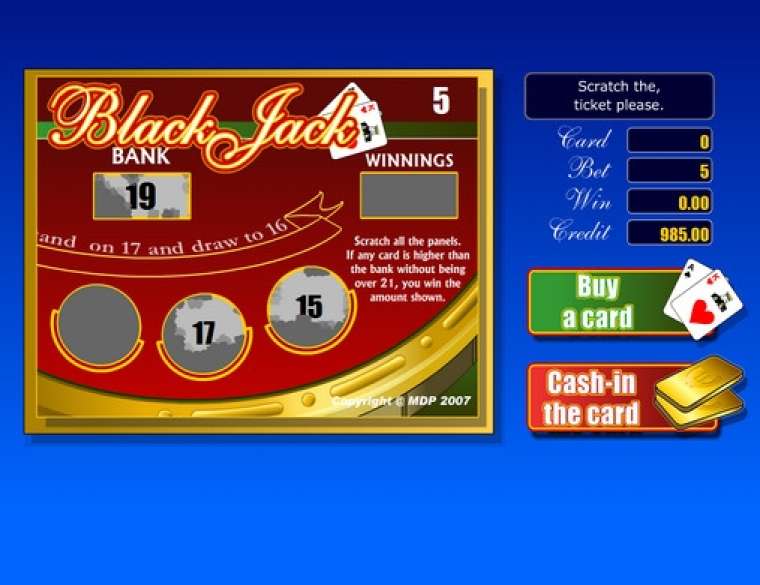 Видео покер Blackjack Arcade демо-игра