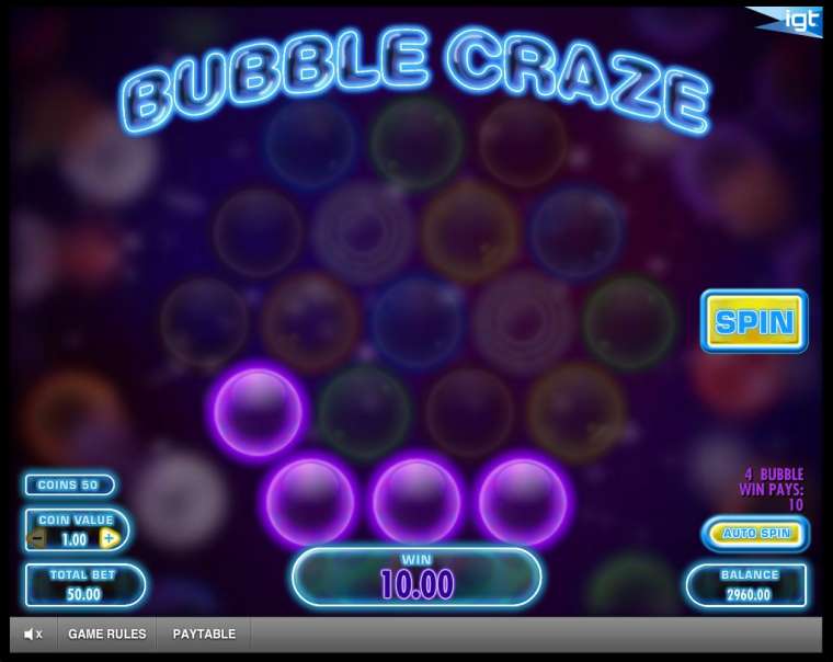 Видео покер Bubble Craze демо-игра