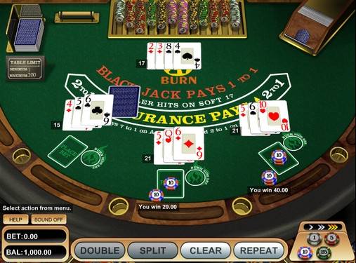 Блэкджек Burn 21 Blackjack