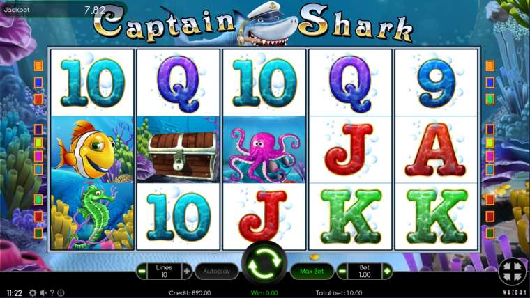 Онлайн слот Captain Shark играть