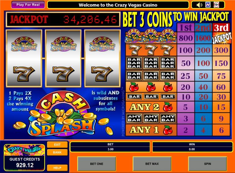 CashSplash 3 Reel
