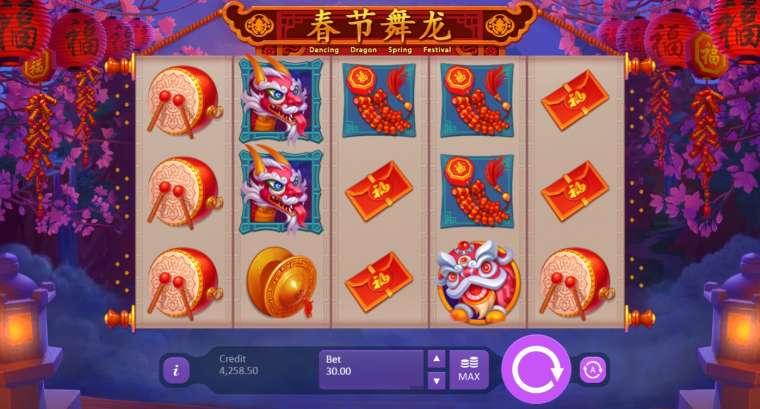 Видео покер Dancing Dragon Spring Festival демо-игра