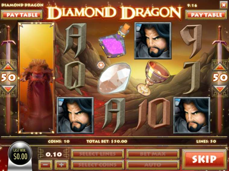 Онлайн слот Diamond Dragon играть