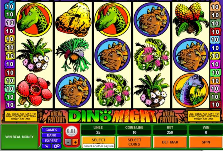 Видео покер Dino Might демо-игра