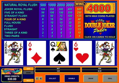 Видео-пекер Double Joker Poker