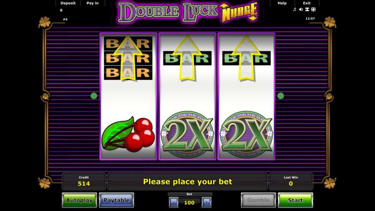 Видео покер Double Luck Nudge демо-игра