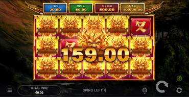 Dragons Glow Hold and Win: Выигрыши