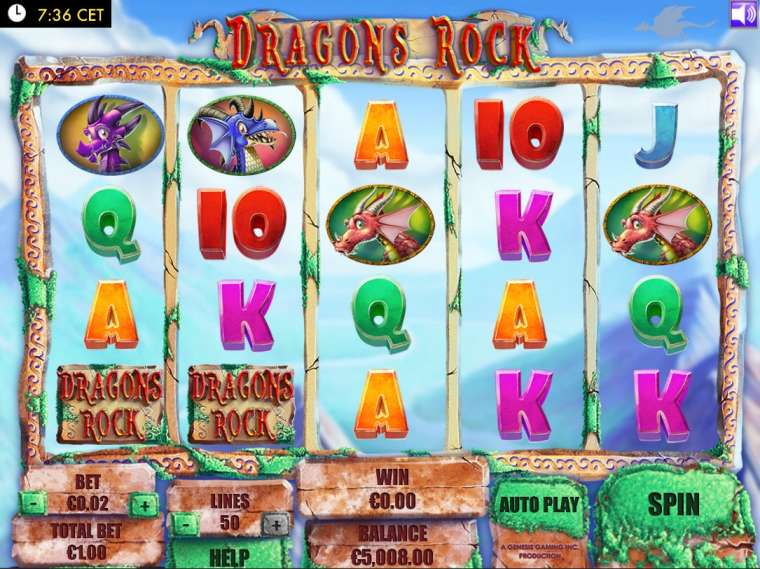 Видео покер Dragons Rock демо-игра