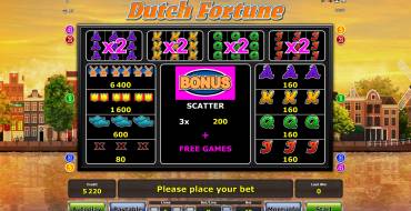 Dutch Fortune: Возможности
