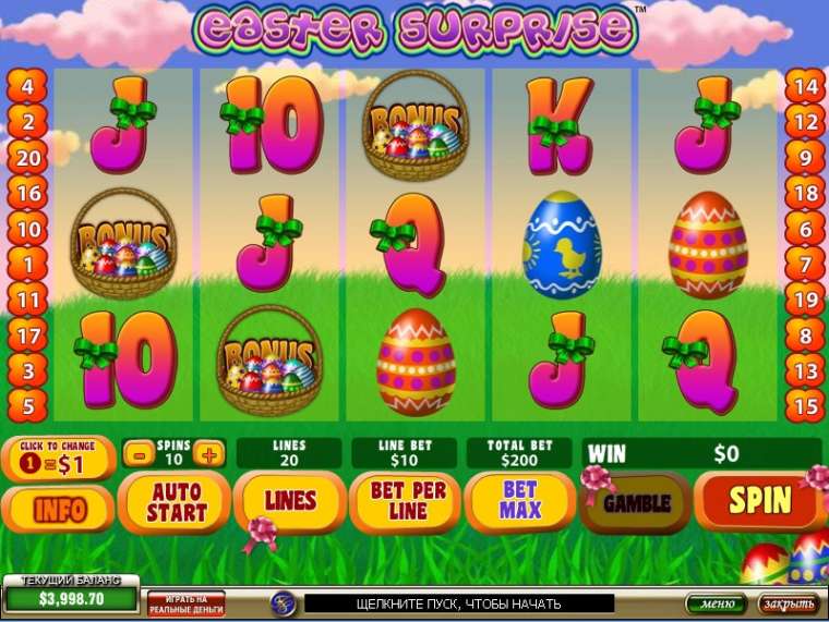 Видео покер Easter Surprise демо-игра