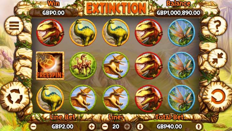 Видео покер Extinction демо-игра