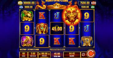 Fortune Coin: Выигрыши
