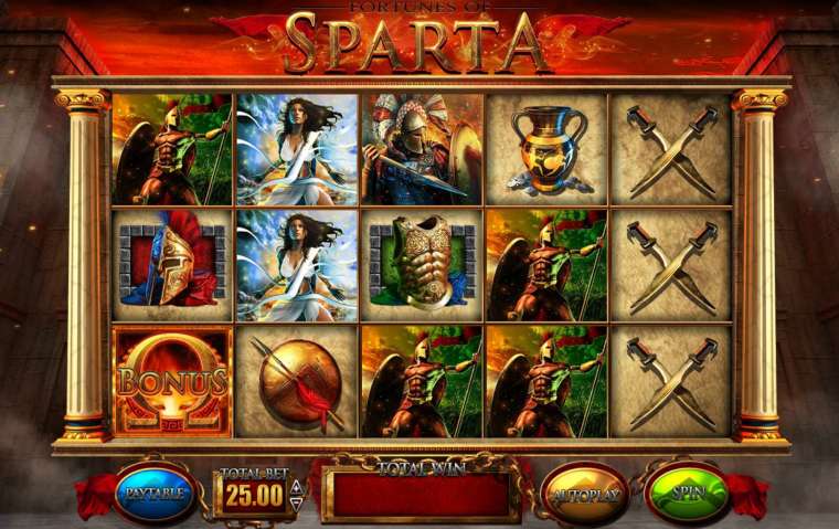 Видео покер Fortunes of Sparta демо-игра