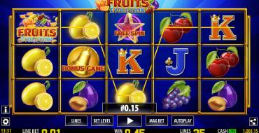 Fruits Evolution: Выигрыши