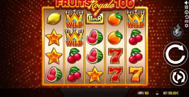 Fruits Royale 100: Интерфейс