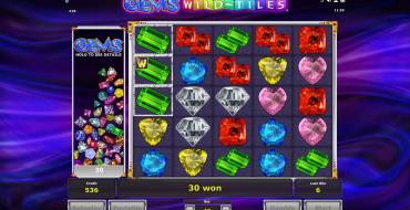 Gems Wild Tiles: Выигрыши