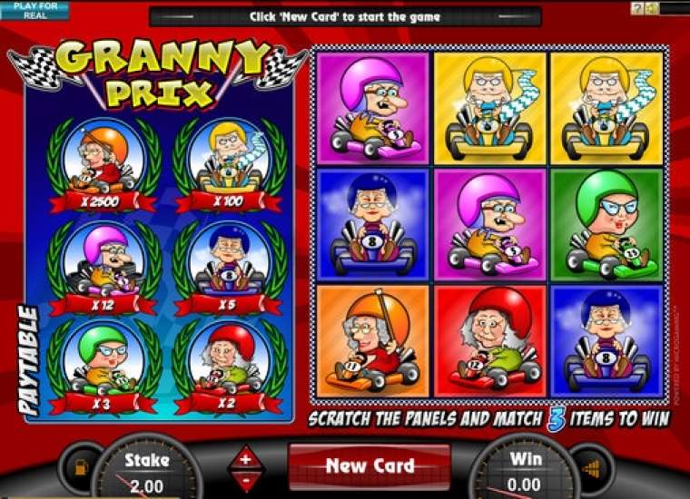 Видео покер Granny Prix демо-игра