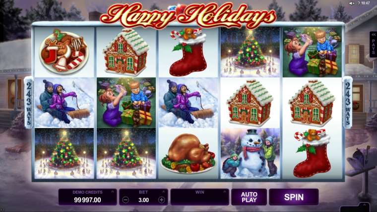 Видео покер Happy Holidays демо-игра