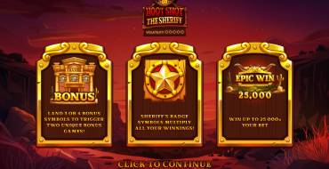 Hoot Shot The Sheriff: Уникальные функции