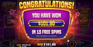 Jackpot Blaze: Выигрыши