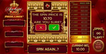 Jackpot King Prize Lines: Риск-игра