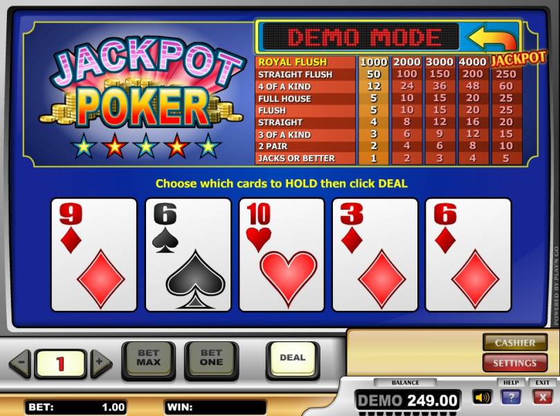 Видео-пекер Jackpot Poker