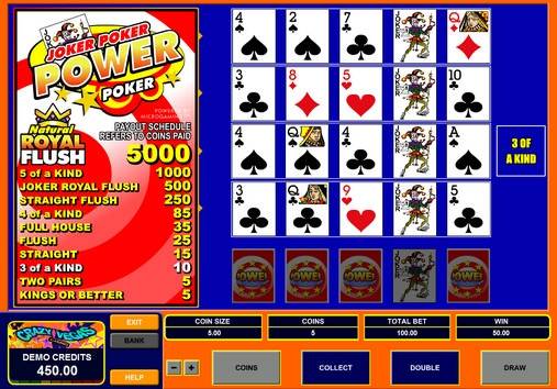 Видео-пекер Joker Poker Power Poker