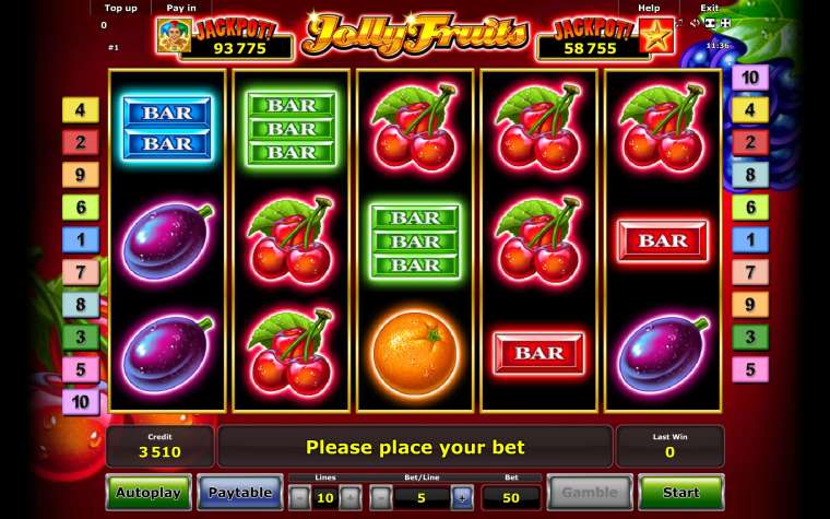 Видео покер Jolly Fruits демо-игра