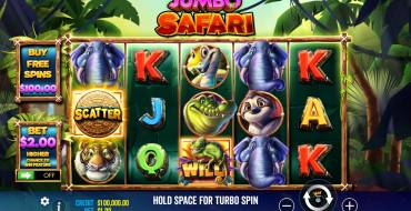 Jumbo Safari: Игровой автомат