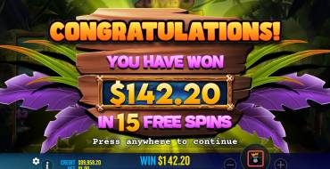 Jumbo Safari: Выигрыши