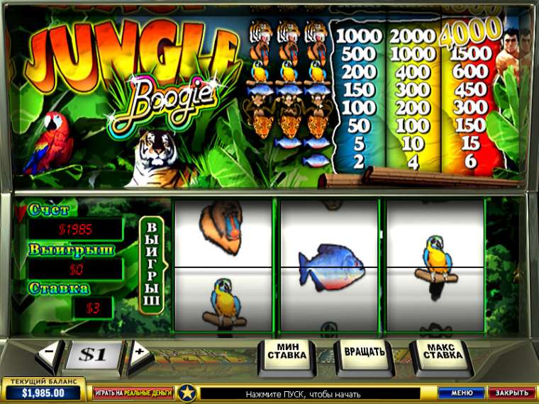 Видео покер Jungle Boogie демо-игра