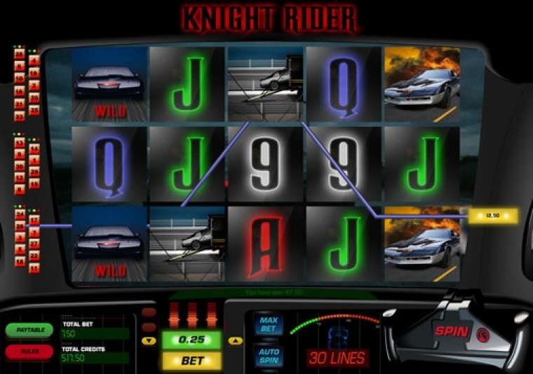 Видео покер Knight Rider демо-игра